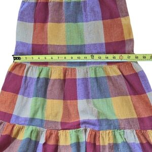 Moa Maxi Sundress in Black Multi Patchwork Linen Blend